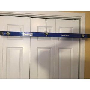 New Kobalt 48” I-Beam Level  High Grade Aluminum Box Beam  Anti Shock‎ End Caps